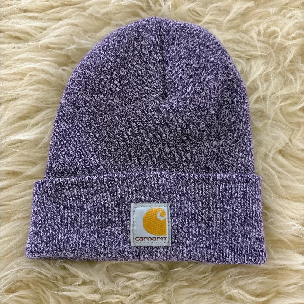 Carhartt Kids Heathered Purple Beanie